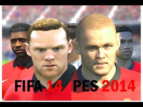 FIFA 14 vs PES 2014 Faces – Manchester United (Face Comparison)