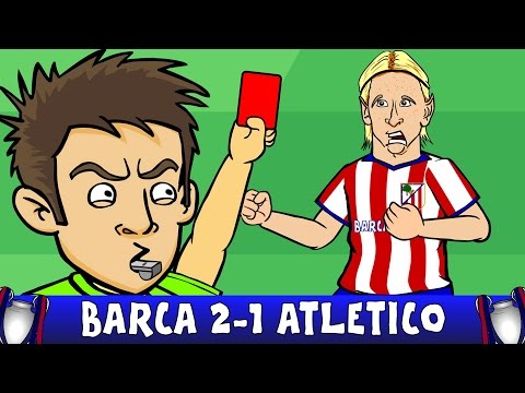 Barcelona vs Atletico Madrid 2-1 – Fernando Torres red card! (Champions League Highlights 2016)