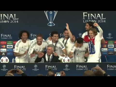 Real Madrid Players Ambush Carlo Ancelotti Press Conference