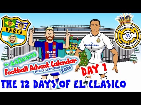 El Clasico – 12 Days of Xmas! BARCELONA vs REAL MADRID 1-1 2016 (Day 1 Football Advent Calendar)