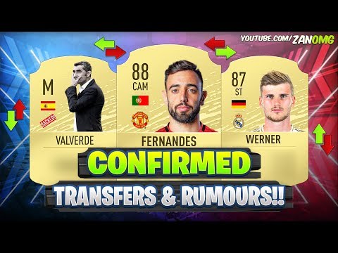 FIFA 20 | NEW CONFIRMED TRANSFERS & RUMOURS!! ?? | FT. BRUNO FERNANDES, VALVERDE, WERNER…etc