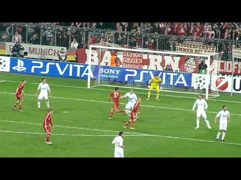 Bayern vs. Real – 17.04.2012 – Allianz Arena – Tor zum 2 : 1 durch Mario Gomez – LIVE !!!