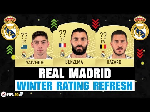 FIFA 20 | REAL MADRID WINTER RATING REFRESH! ??| FT. BENZEMA, HAZARD, VALVERDE… etc