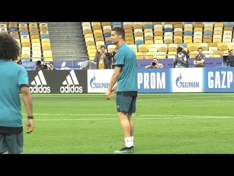 Real Madrid Train At The Olympic Stadium, Kiev Ahead Of Champions League Final v Liverpool