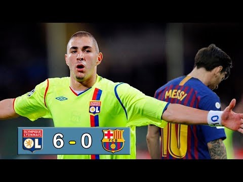 LYON 6 – 0 BARCELONA -Champions League – Benzema destruyendo al Barça – Resumen y goles – Parodia