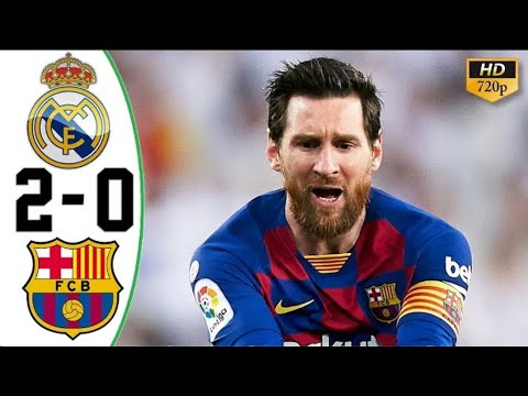 Real Madrid vs Barcelona 2-0 All Goals & Highlights – Resumen & Goles HD 2020