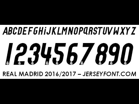 Real Madrid font 2016 – 2017 free download working 100%