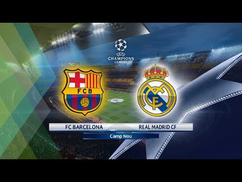 Pes 2018| FC Barcelona Vs Real Madrid| UEFA Champions League| GamePlay PC