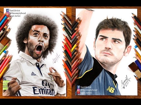 Compilation of some of my Real Madrid players drawing of 2017