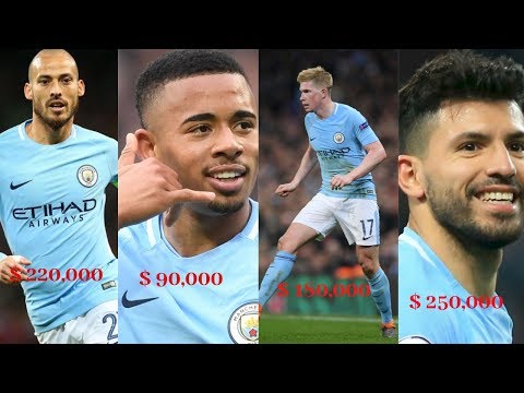 MANCHESTER CITY PLAYERS' WEEKLY SALARIES 2018/2019 SEASON