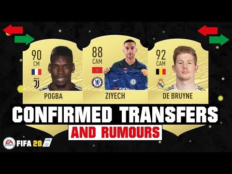 FIFA 20 | NEW CONFIRMED TRANSFERS & RUMOURS ??| FT. ZIYECH, POGBA, DE BRUYNE… etc