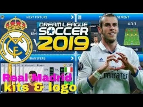 How To Create Real Madrid Kits & Logo | Dream League Soccer 2019