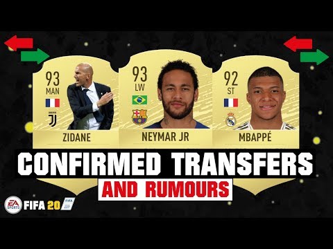 FIFA 20 | NEW CONFIRMED TRANSFERS & RUMOURS ??| FT. NEYMAR, MBAPPE, ZIDANE… etc