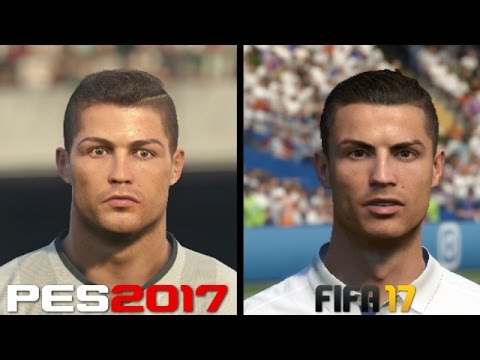 FIFA 17 vs PES 2017 Faces Comparison – Real Madrid: Ronaldo, Benzema, Bale