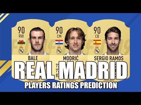 FIFA 19 PLAYERS RATINGS PREDICTION –  REAL MADRID