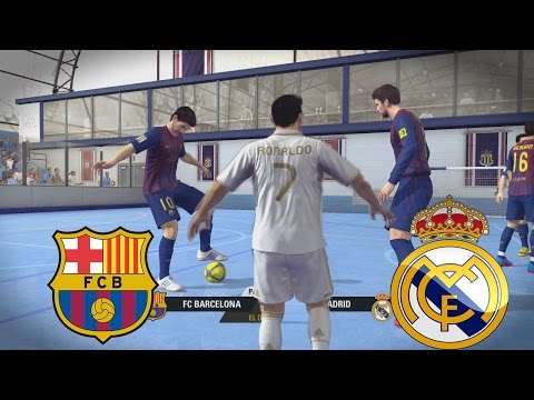 Fifa Street – El Clasico Barcelona vs Real Madrid en Un partido de Futbol Sala