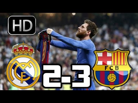 Real Madrid 2-3 Barcelona| RESUMEN Y GOLES HD| LIGA| 23-04-17