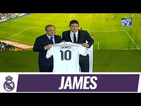 James' presentation as a Real Madrid player