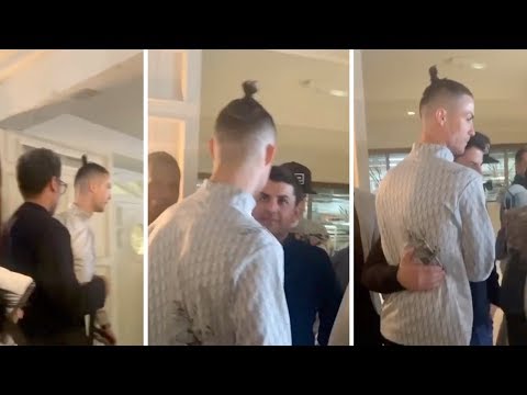 Cristiano Ronaldo in restaurant and match Real Madrid vs Barcelona