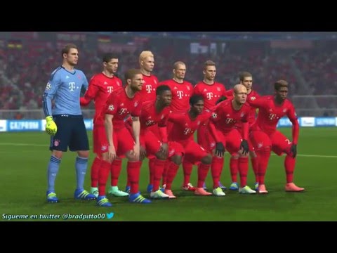 PES 2016 GAMEPLAY SIMULACIÓN Bayern Munich vs Atlético de Madrid