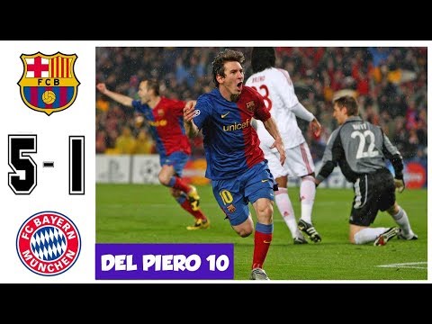 Barcelona vs Bayern Munchen 5-1, Quarter Final UCL 2009 – All Goals and hIghlights