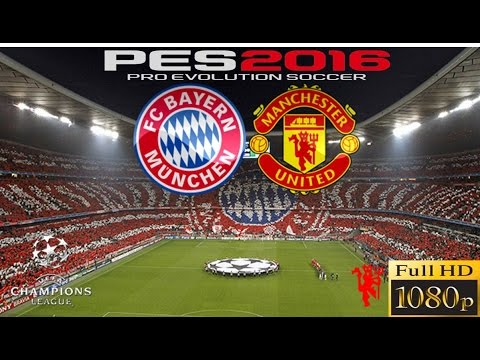 PES 2016 CHAMPIONS LEAGUE BAYERN VS MANCHESTER UNITED – PS4 GAMEPLAY FULL HD